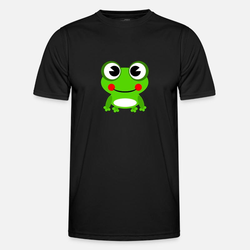 Frosch - Männer Funktions-T-Shirt - Schwarz