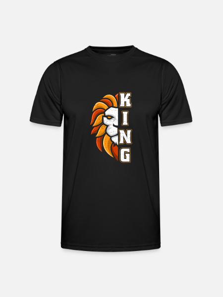 Sei König - Männer Funktions-T-Shirt - Schwarz