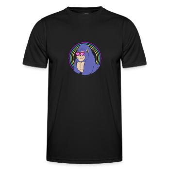 Gorilla - Men's Functional T-Shirt - black - Front - AI Model Male 178 dark (178cm)