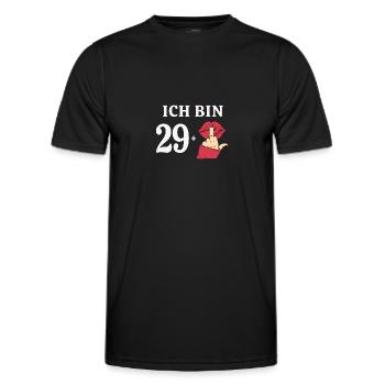 30 Jahre Geburtstag Sprüche Frauen Geschenk Idee - Männer Funktions-T-Shirt - Schwarz - Vorne - AI Model Male 178 dark (178cm)