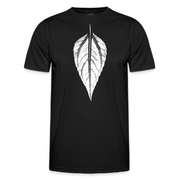 Leaf Jerusalem artichoke - WHITE - Men's Functional T-Shirt - black - Front - AI Model Male 178 dark (178cm)
