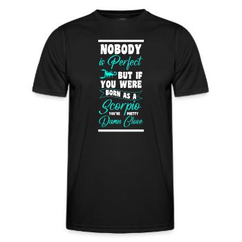 Signe du zodiaque Signe du zodiaque Étoiles Eau - T-shirt sport Homme - noir - Devant - AI Model Male 178 dark (178cm)