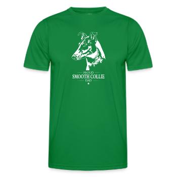 Smooth Collie Kurzhaar Dad Hunde Hund Wilsigns - Männer Funktions-T-Shirt - Kelly Green - Vorne - AI Model Male 178 dark (178cm)