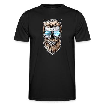 Lausbua Lederhosen - Männer Funktions-T-Shirt - Schwarz - Vorne - AI Model Male 178 dark (178cm)