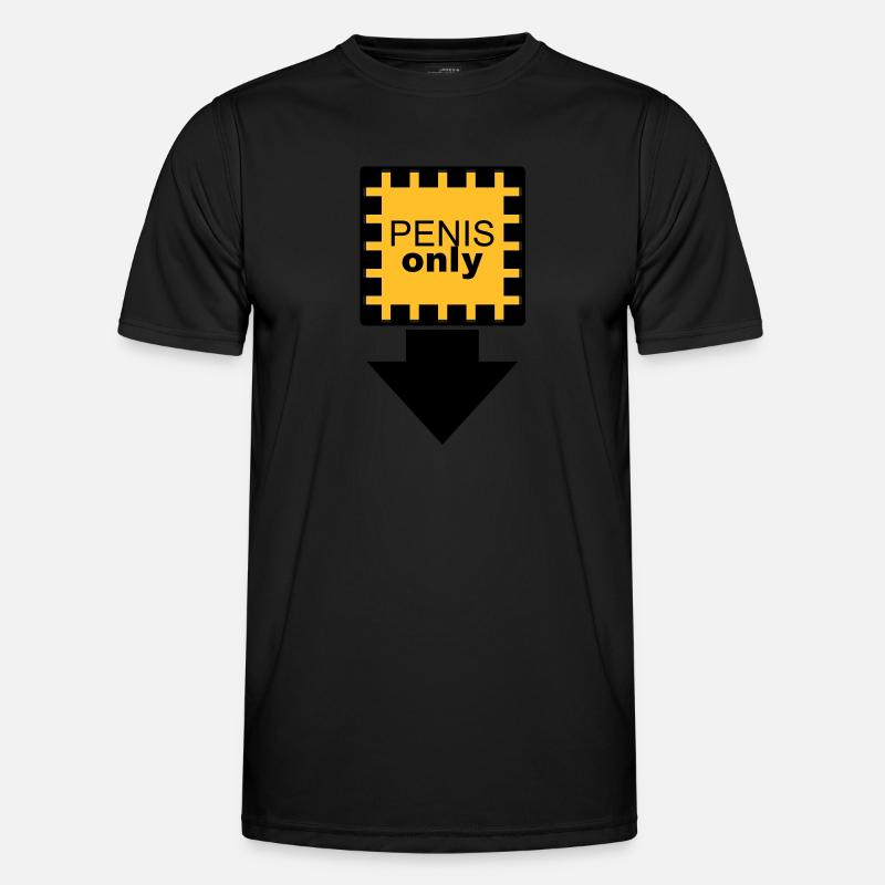penis_only - Men's Functional T-Shirt - black