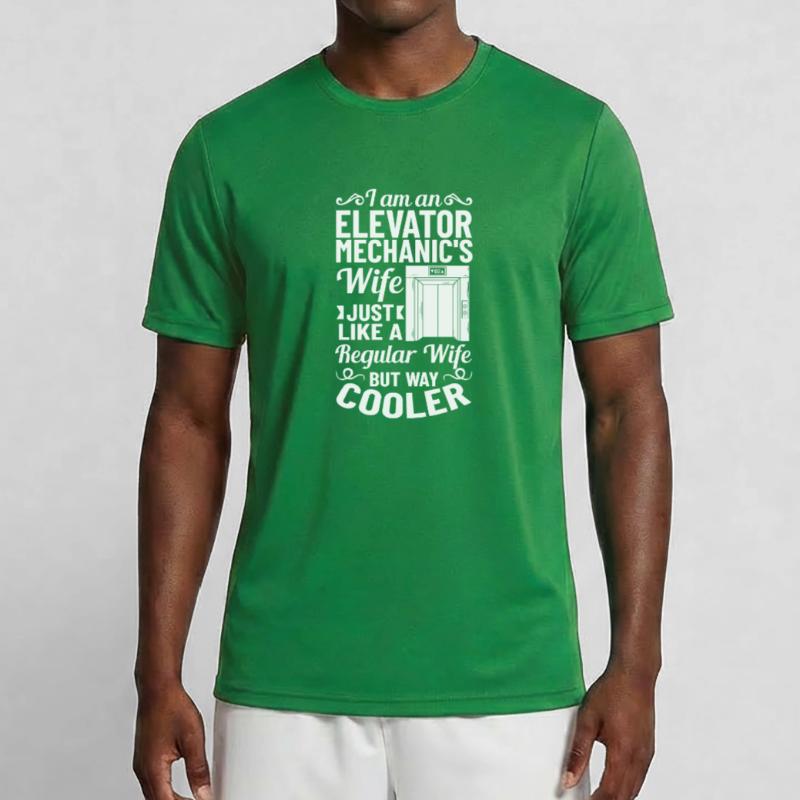 Elevator Elevator System Technician Woman Elevator Elevator Men's Functional T-Shirt