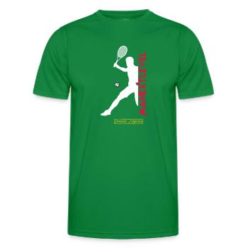 Tennis Legend Shirt Design White - Männer Funktions-T-Shirt - Kelly Green - Vorne - AI Model Male 178 dark (178cm)
