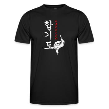 Hapkido-Kampfkunst-Geschenk - Männer Funktions-T-Shirt - Schwarz - Vorne - AI Model Male 178 dark (178cm)