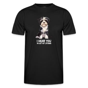 Havanese - Men's Functional T-Shirt - black - Front - AI Model Male 178 dark (178cm)