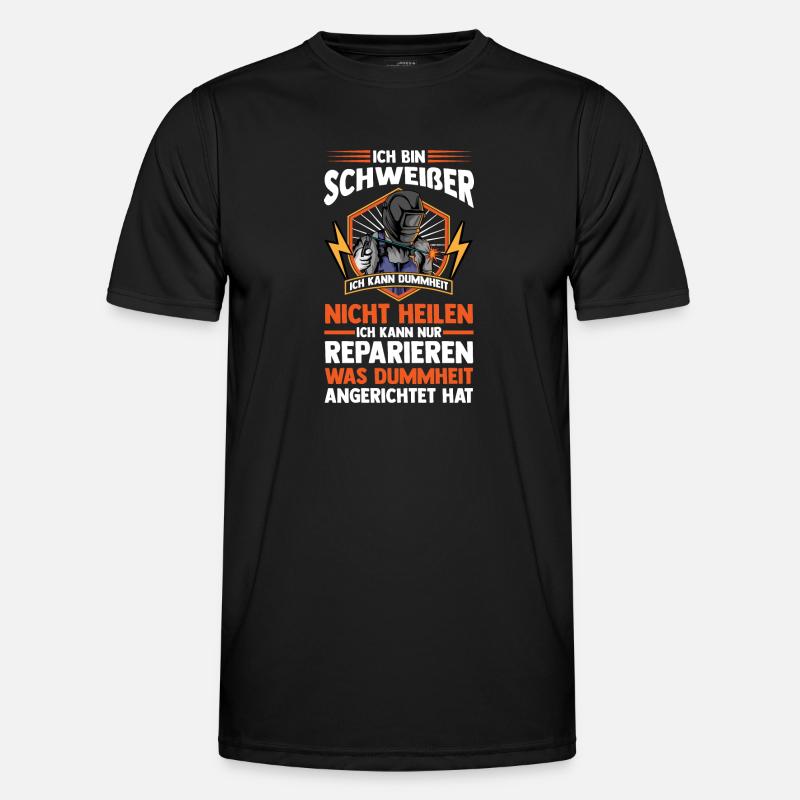 Schweißer Beruf Schweisser Geschenk - Männer Funktions-T-Shirt - Schwarz