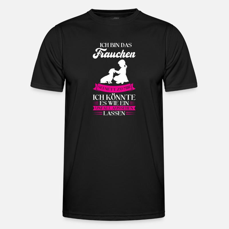 Dackel Hund Dachshunde Geschenk - Männer Funktions-T-Shirt - Schwarz