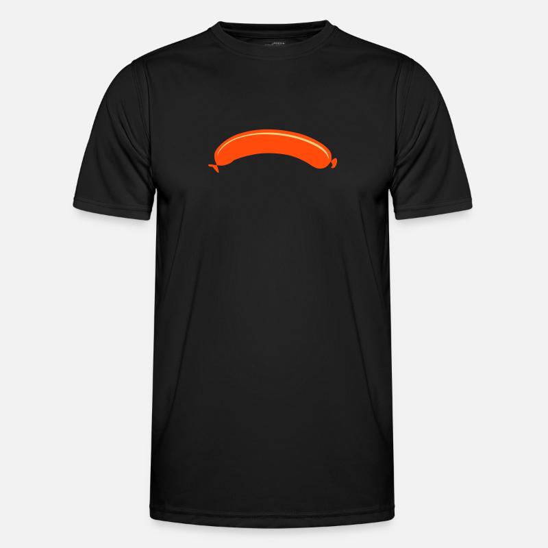 Wurst - Männer Funktions-T-Shirt - Schwarz