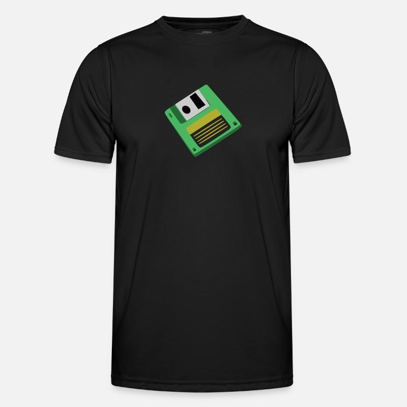 Diskette Männer Funktions-T-Shirt