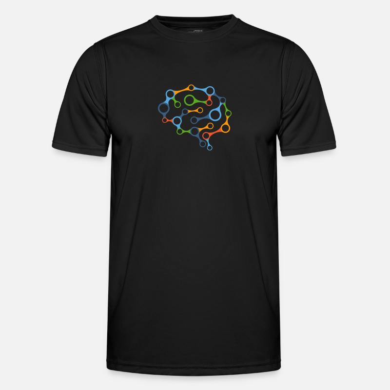 Brain network - Men's Functional T-Shirt - black