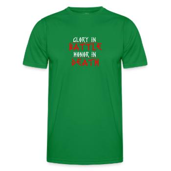Battle Viking quote - Men's Functional T-Shirt - kelly green - Front - AI Model Male 178 dark (178cm)