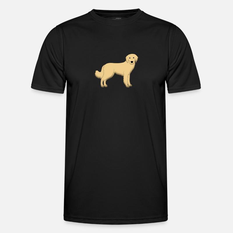 hovawart_blond E - Men's Functional T-Shirt - black