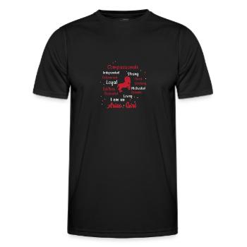 Sternzeichen Widder - Männer Funktions-T-Shirt - Schwarz - Vorne - AI Model Male 178 dark (178cm)
