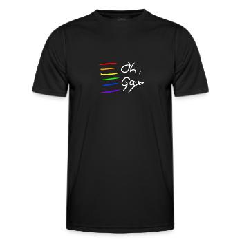 Pride Kleider - Männer Funktions-T-Shirt - Schwarz - Vorne - AI Model Male 178 dark (178cm)