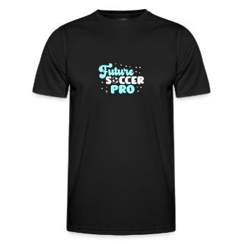 Future Soccer Pro Soccer Love To Play - Men's Functional T-Shirt - black - Front - AI Model Male 178 dark (178cm)