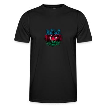 Azerbaïdjan - T-shirt sport Homme - noir - Devant - AI Model Male 178 dark (178cm)