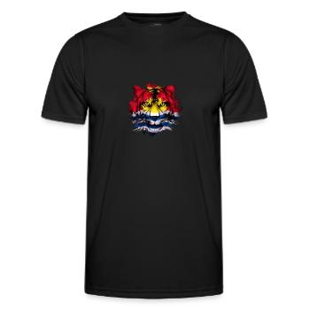 Kiribati - Männer Funktions-T-Shirt - Schwarz - Vorne - AI Model Male 178 dark (178cm)