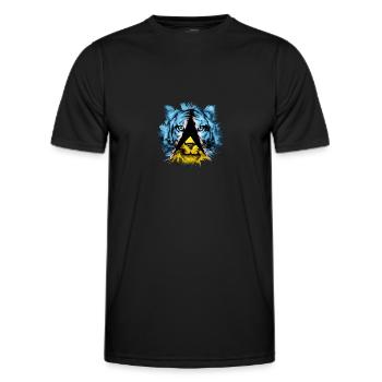 Sainte-Lucie - T-shirt sport Homme - noir - Devant - AI Model Male 178 dark (178cm)
