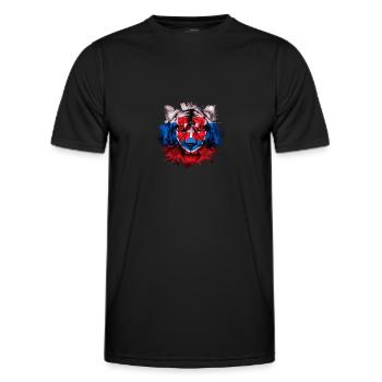 Slovaquie - T-shirt sport Homme - noir - Devant - AI Model Male 178 dark (178cm)