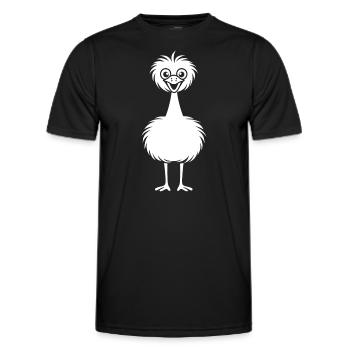 Strauß - Männer Funktions-T-Shirt - Schwarz - Vorne - AI Model Male 178 dark (178cm)