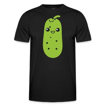 Cornichon - T-shirt sport Homme - noir - Devant - AI Model Male 178 dark (178cm)