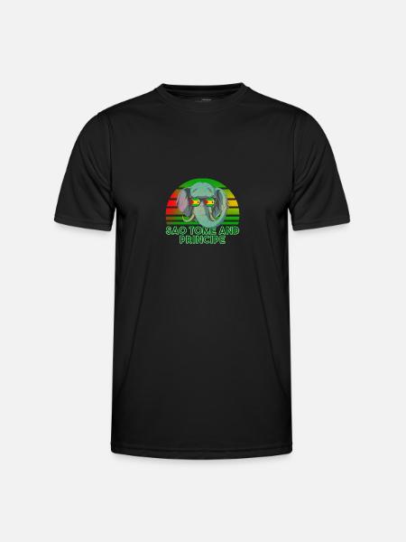 São Tomé and Príncipe - Men's Functional T-Shirt - black