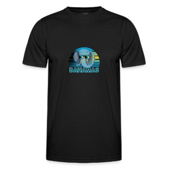 Bahamas - Männer Funktions-T-Shirt - Schwarz - Vorne - AI Model Male 178 dark (178cm)