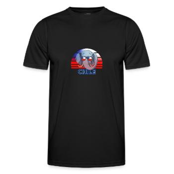 Chile - Men's Functional T-Shirt - black - Front - AI Model Male 178 dark (178cm)
