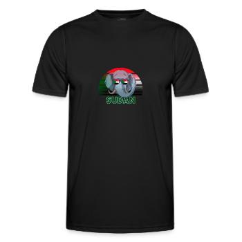 Sudan - Men's Functional T-Shirt - black - Front - AI Model Male 178 dark (178cm)