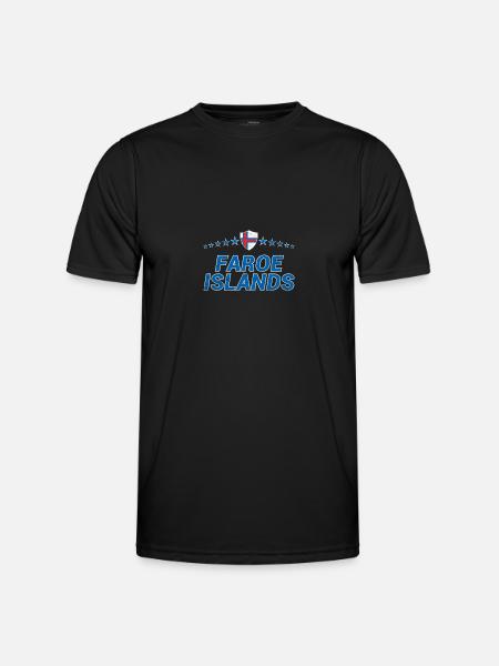 Færøerne - Funktionsshirt til herrer - sort