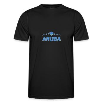 Aruba - Männer Funktions-T-Shirt - Schwarz - Vorne - AI Model Male 178 dark (178cm)