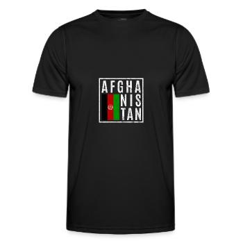 Afghanistan - T-shirt sport Homme - noir - Devant - AI Model Male 178 dark (178cm)