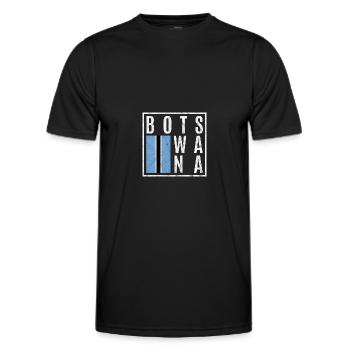 Botswana - Männer Funktions-T-Shirt - Schwarz - Vorne - AI Model Male 178 dark (178cm)
