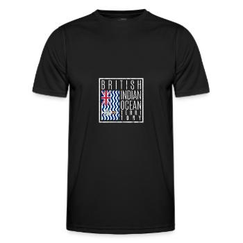 British Indian Ocean Territory - Men's Functional T-Shirt - black - Front - AI Model Male 178 dark (178cm)