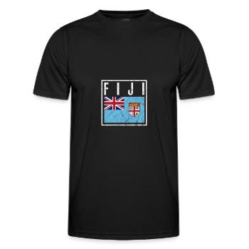 Fiji - Men's Functional T-Shirt - black - Front - AI Model Male 178 dark (178cm)