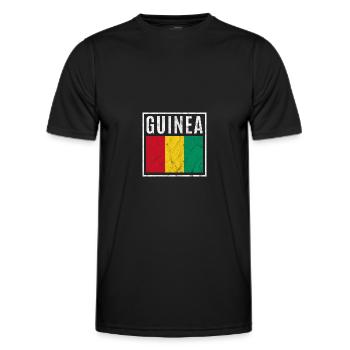 Guinea - Männer Funktions-T-Shirt - Schwarz - Vorne - AI Model Male 178 dark (178cm)