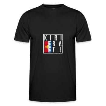 Kiribati - Männer Funktions-T-Shirt - Schwarz - Vorne - AI Model Male 178 dark (178cm)