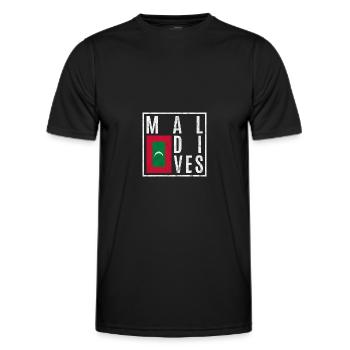Malediven - Männer Funktions-T-Shirt - Schwarz - Vorne - AI Model Male 178 dark (178cm)