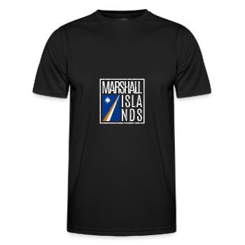 Marshallinseln - Männer Funktions-T-Shirt - Schwarz - Vorne - AI Model Male 178 dark (178cm)