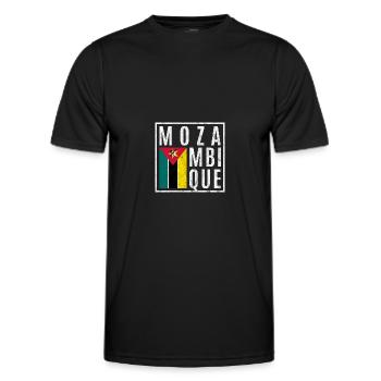 Mozambique - Men's Functional T-Shirt - black - Front - AI Model Male 178 dark (178cm)