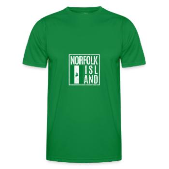 Île Norfolk - T-shirt sport Homme - vert - Devant - AI Model Male 178 dark (178cm)