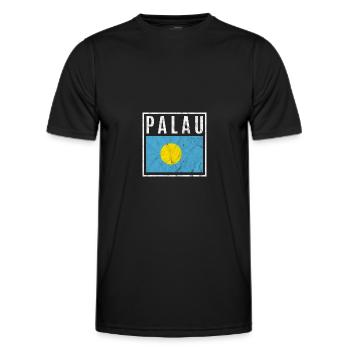 Palau - Männer Funktions-T-Shirt - Schwarz - Vorne - AI Model Male 178 dark (178cm)
