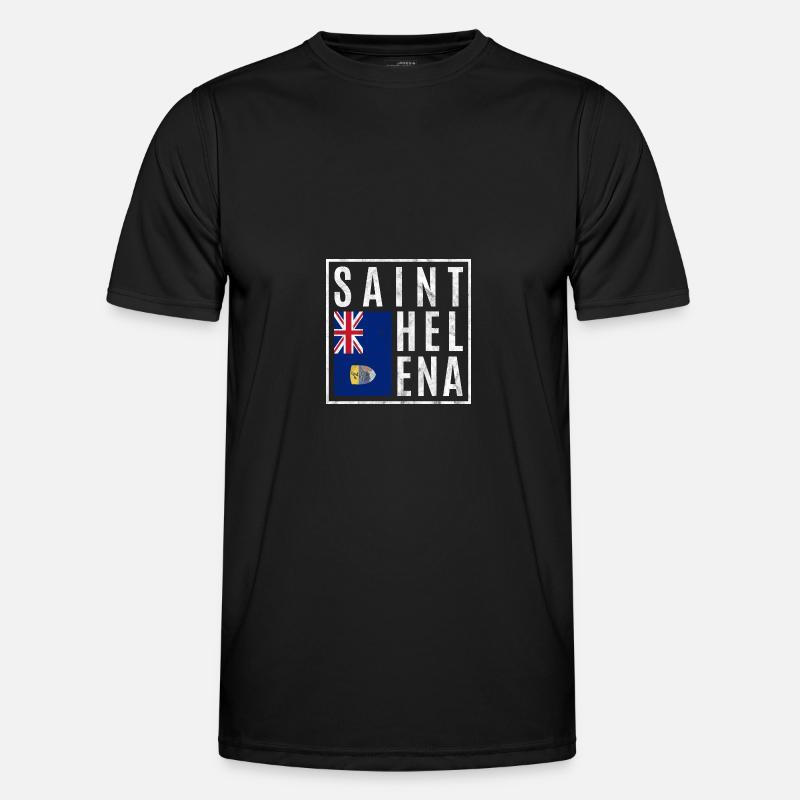 St. Helena - Männer Funktions-T-Shirt - Schwarz