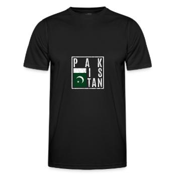 Pakistan - Männer Funktions-T-Shirt - Schwarz - Vorne - AI Model Male 178 dark (178cm)