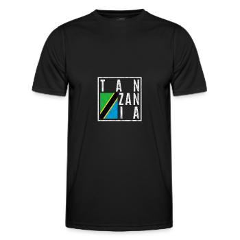 Tanzanie - T-shirt sport Homme - noir - Devant - AI Model Male 178 dark (178cm)