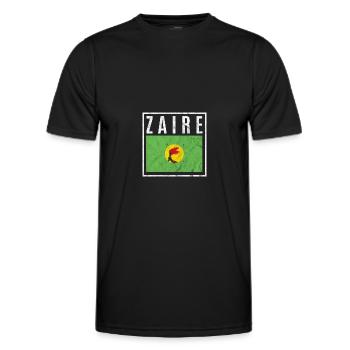 Zaire - Männer Funktions-T-Shirt - Schwarz - Vorne - AI Model Male 178 dark (178cm)